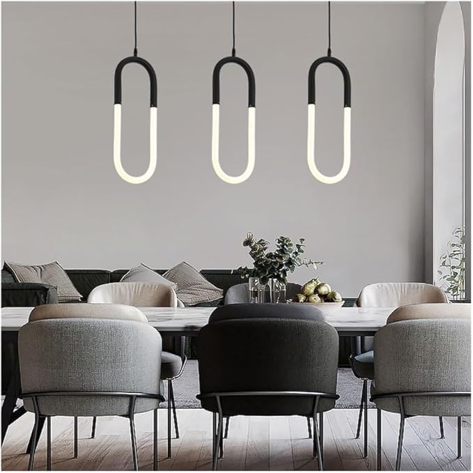 Lustra LED Suspendata HALO Black Echivalent 140W SUSPENDATE / NEAGRA / 100CM led ceiling light