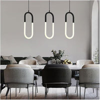 Lustra LED Suspendata HALO Black Echivalent 140W SUSPENDATE / NEAGRA / 100CM led ceiling light