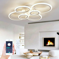 LED осветително тяло 4+2 CIRCLE MAXI БЯЛ SMART Еквивалент 600W