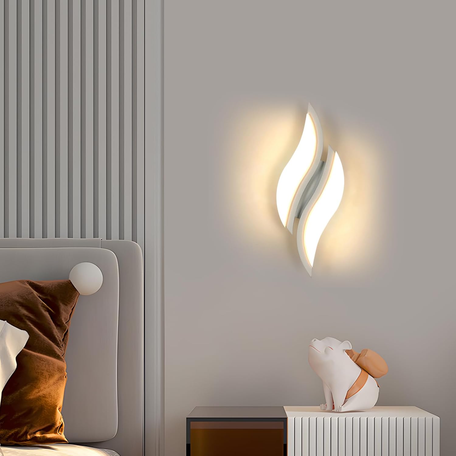 Aplica LED ASCO 8W Alba Echivalent 40W ALBA / MINIMALIST DESIGN / APLICA PERETE Wall Light Fixtures