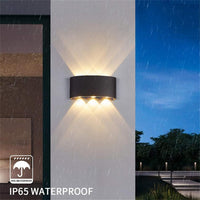 LED аплик 6W TRIO за външен монтаж, Черен