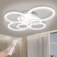 LED осветително тяло 4+2 CIRCLE MAXI Бяло Еквивалент 600W Дистанционно