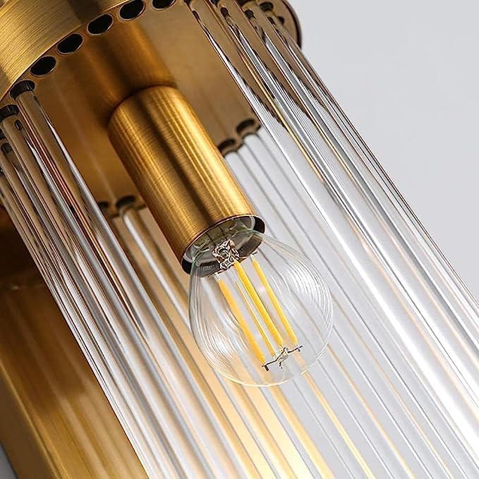 Аплик за стена Luxury Glass Gold, регулируем