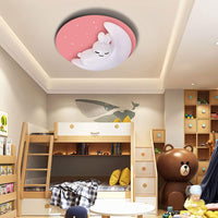 LED осветително тяло Pink Sleepy Bunny Еквивалент 300W Дистанционно