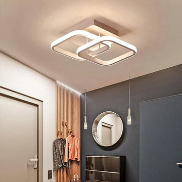 LED осветително тяло 32W Double Square бяло еквивалент 200W
