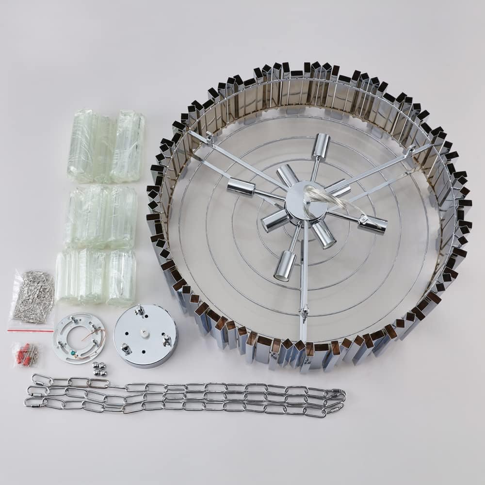 Полилей от кристал GLORY SILVER 60CM с верига