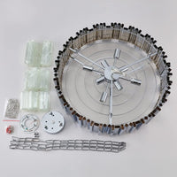 Полилей от кристал GLORY SILVER 60CM с верига
