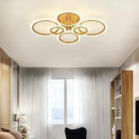 LED осветително тяло 4+2 CIRCLE MAXI GOLD Еквивалент 600W Дистанционно управление