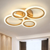 Осветително тяло LED 2+2 CIRCLE GOLD Luxury с дистанционно, еквивалент 400W