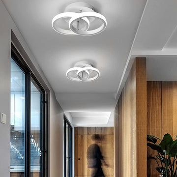 LED осветително тяло 28W Double RING бял Еквивалент 150W