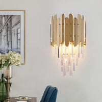 Аплик за стена Cristal Shiny Golden Chrome