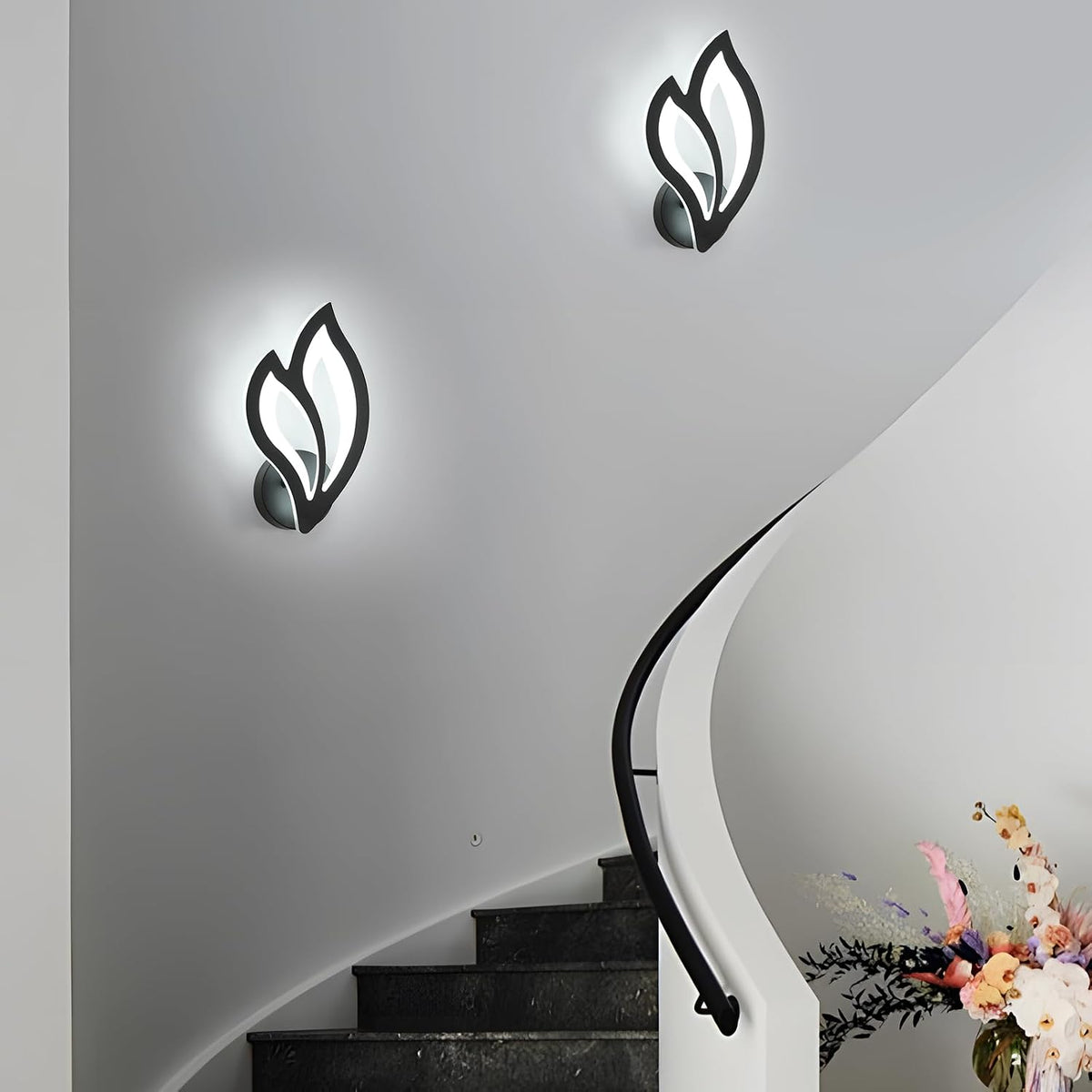 LED аплик 22W за стена ANEMONE Black