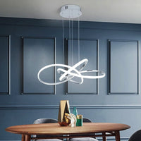 LED осветително тяло тип пендел Eternity Chrome, еквивалент на 800W, с дистанционно управление