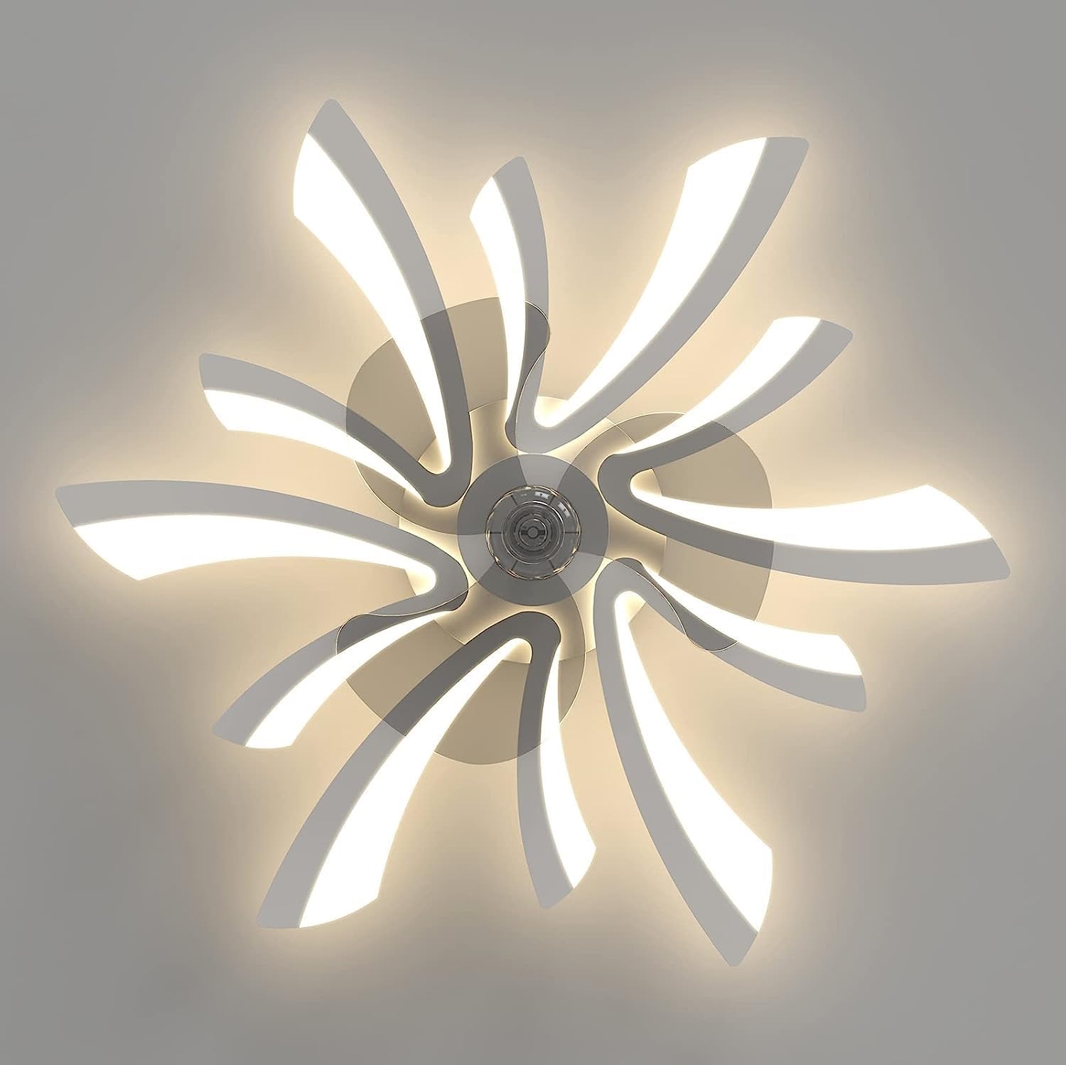 LED осветително тяло Clio с вентилатор, еквивалент 300W, с дистанционно управление