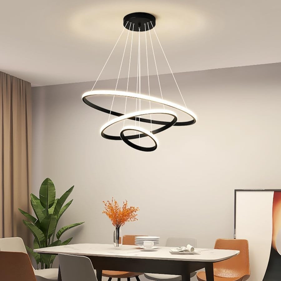 LED осветително тяло 96W Catalonia 3 сегмента Black еквивалент 400W