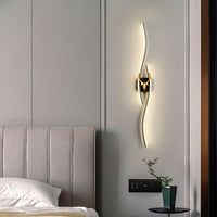 LED аплик за стена ZYBO Черен 60 cm