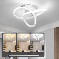 LED осветително тяло 48W TWO RINGS БЯЛО Еквивалент 200W