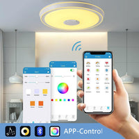 LED плафон SMART 50W RGB+CCT, Bluetooth и дистанционно, еквивалент на 400W