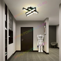 LED аплик LINNES SQUARE 62W BLACK Еквивалент 300W