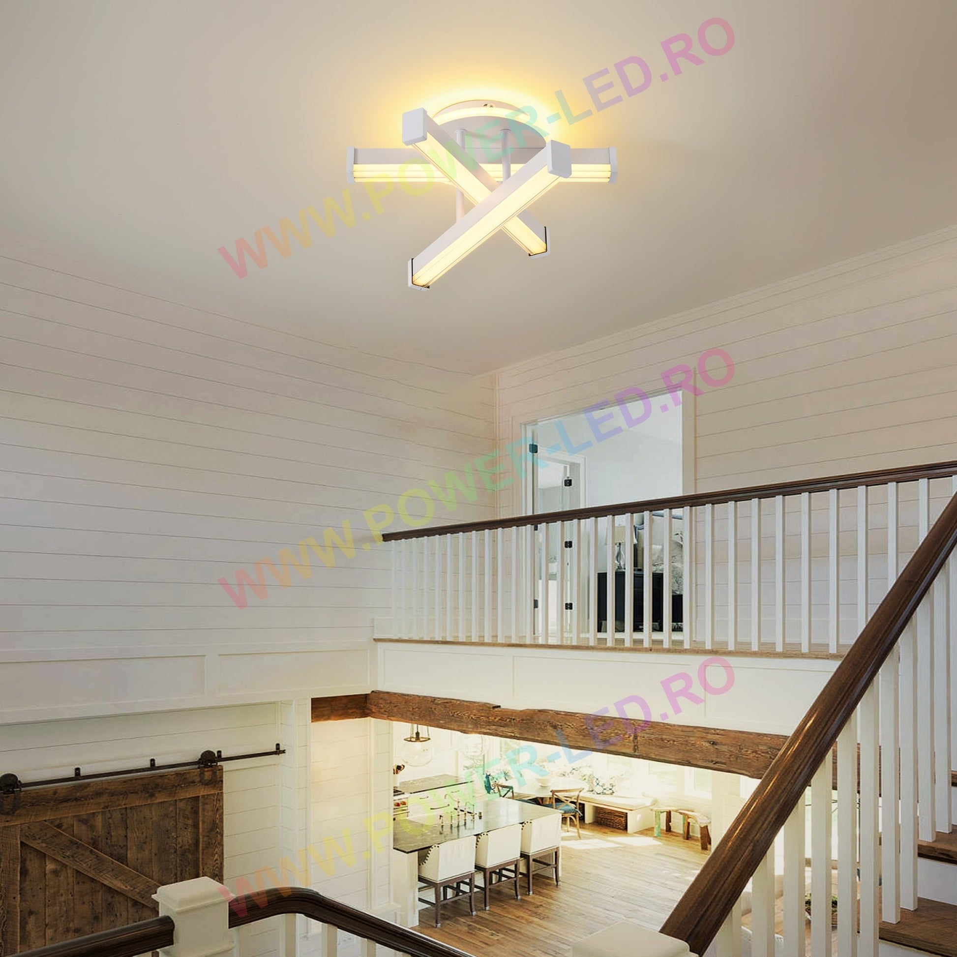 LED аплик LINNES CIRCLE 52W Бял Еквивалент 300W