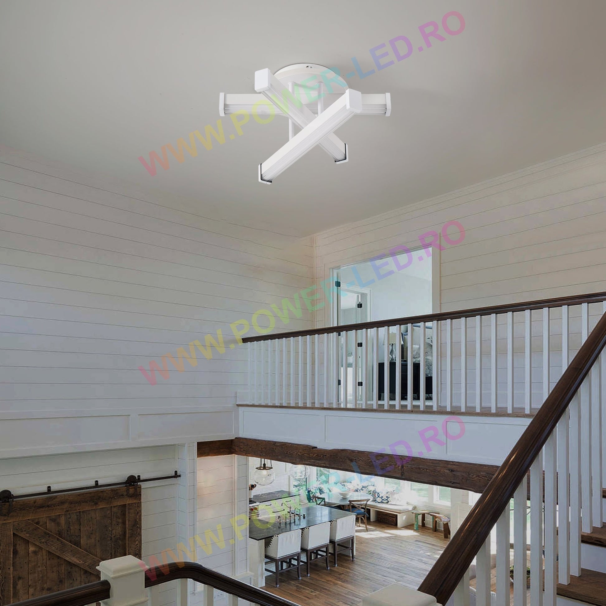 LED аплик LINNES CIRCLE 52W Бял Еквивалент 300W
