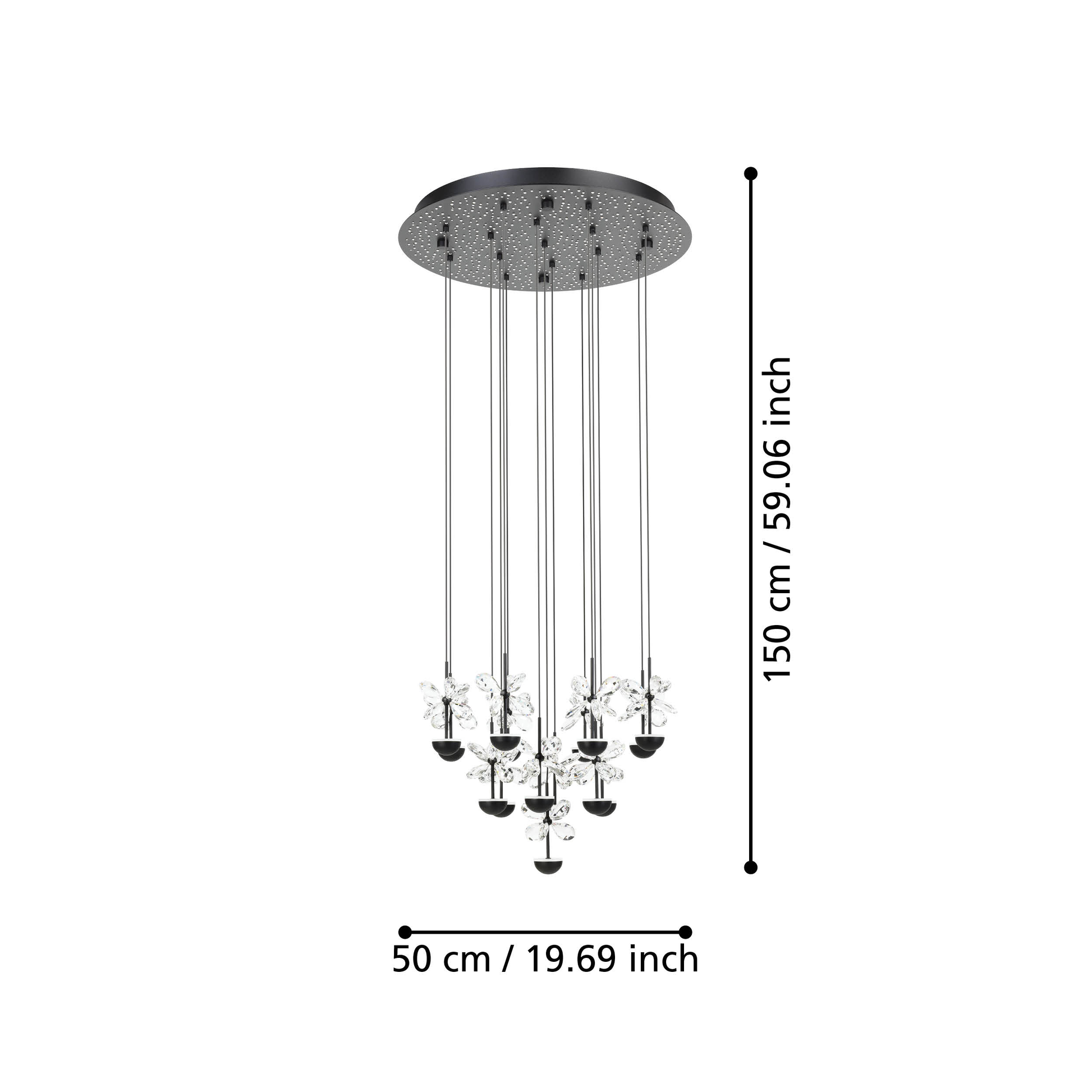LED осветително тяло висящо Luxury PIANOPOLI 2 Eglo 390277