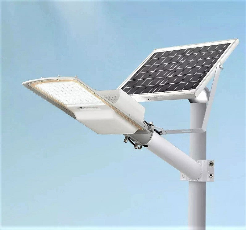 LED лампа 60W за улично соларно осветление с включено рамо и дистанционно
