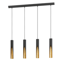 Осветително тяло тип пендел BARBOTTO Black & Gold 110CM