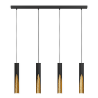 Осветително тяло тип пендел BARBOTTO Black & Gold 110CM