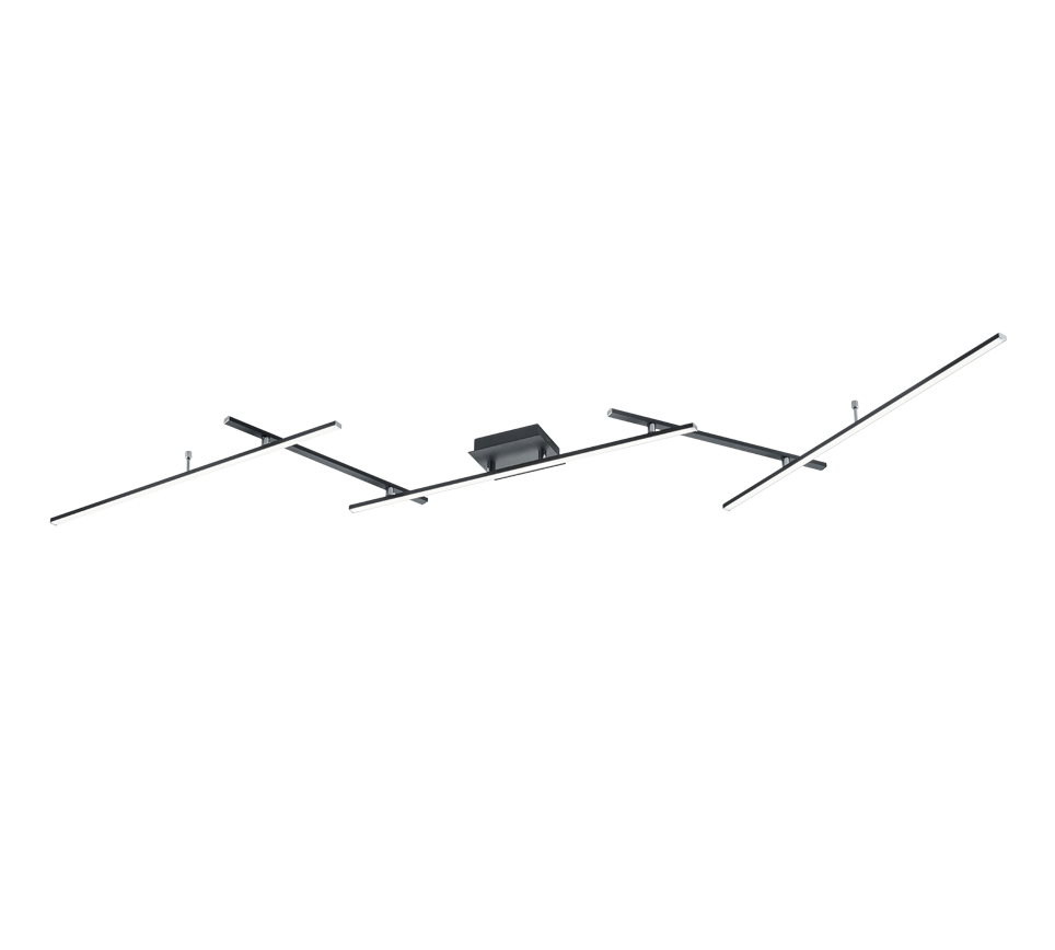 LED осветително тяло регулируемо RGBW ARVIN Black еквивалент 300W с дистанционно