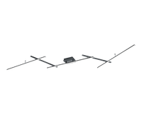 LED осветително тяло регулируемо RGBW ARVIN Black еквивалент 300W с дистанционно