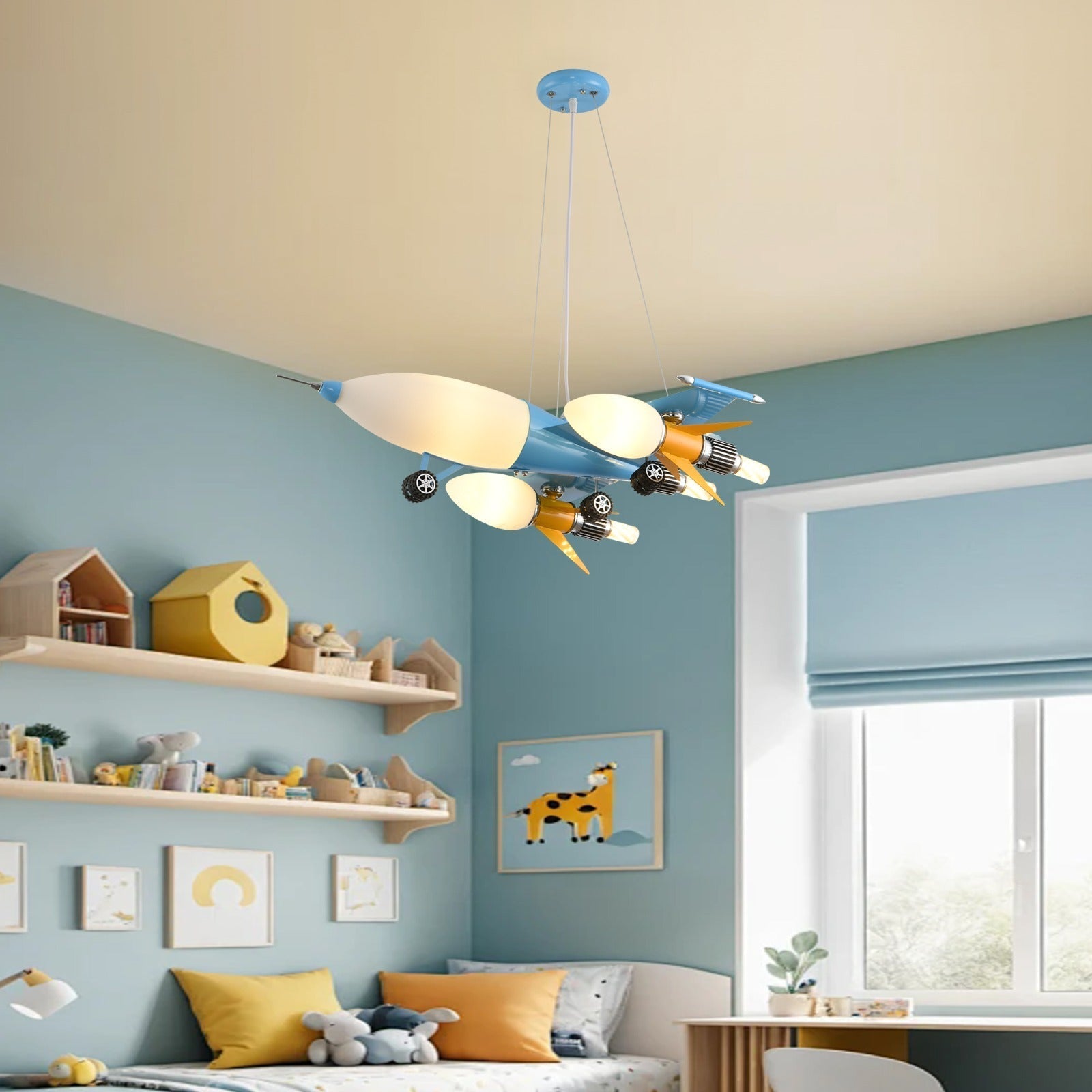 LED осветително тяло пендел Kids Plane еквивалент 200W