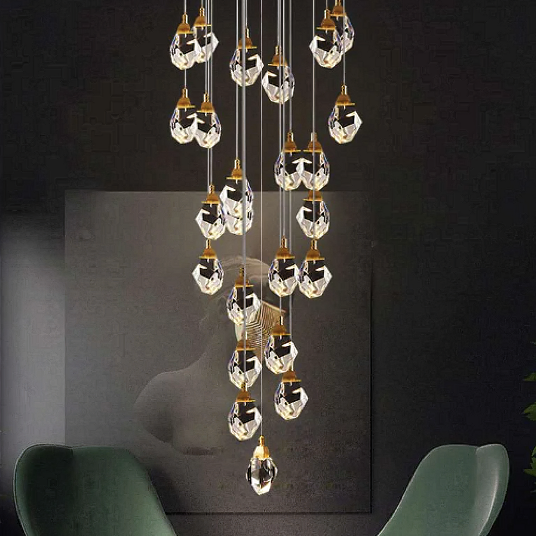 Осветително тяло LED Luxury Crystal Flowing Diamonds