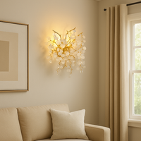 Стенен аплик Cristal Luxury Golden SunFlower