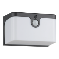 Aplica LED Exterior CROARA Gri Antracit cu Senzor 15CM APLICA PERETE Wall Light Fixtures