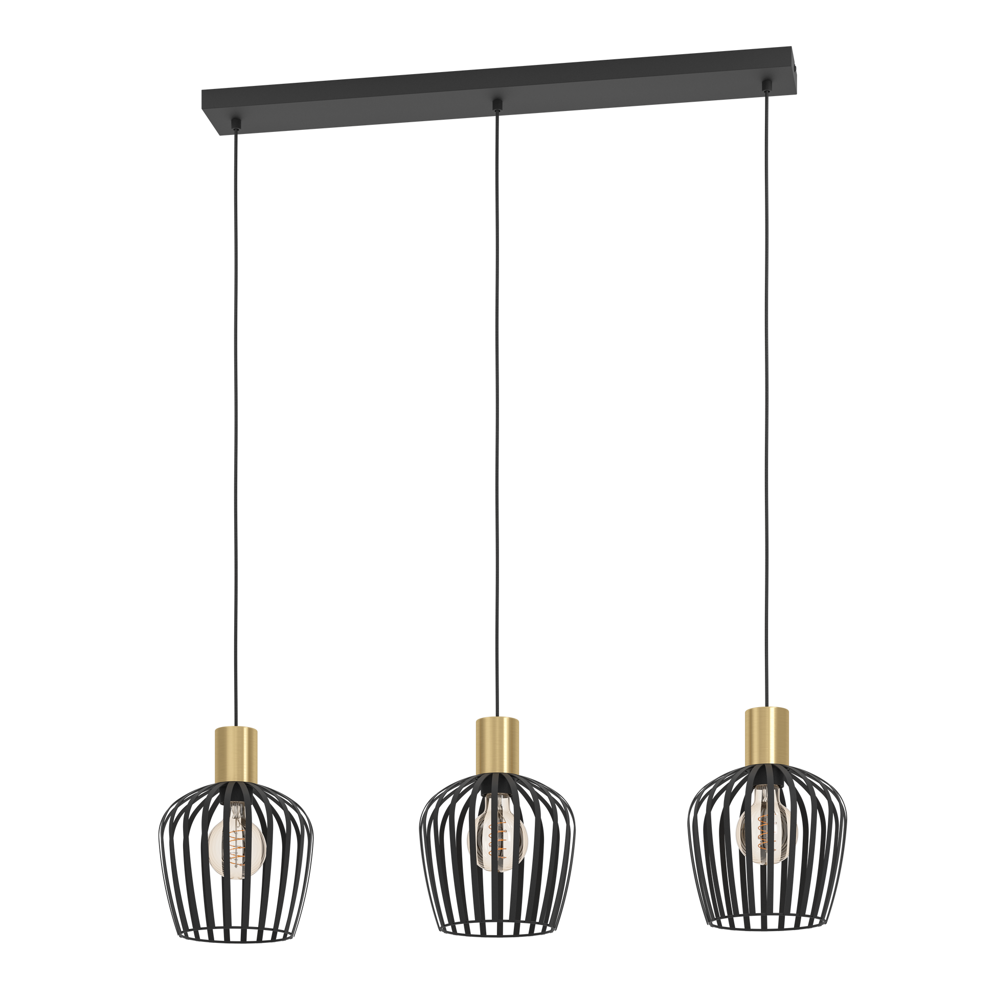 Осветително тяло тип пендел EMPOLI Black & Gold 110CM