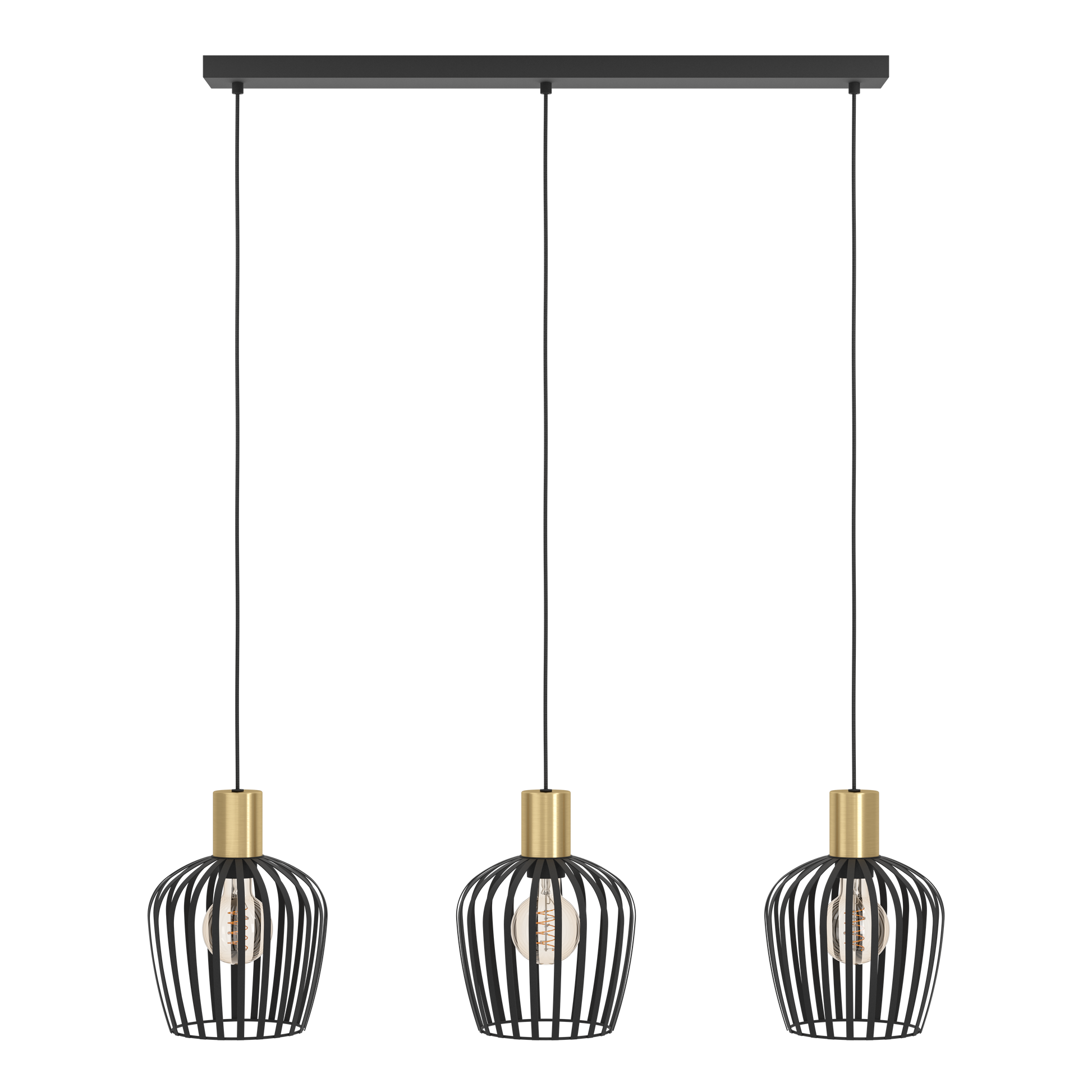 Осветително тяло тип пендел EMPOLI Black & Gold 110CM