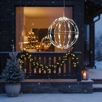 Декоративно LED кълбо Starfell студена светлина 40cm 3.6W IP44