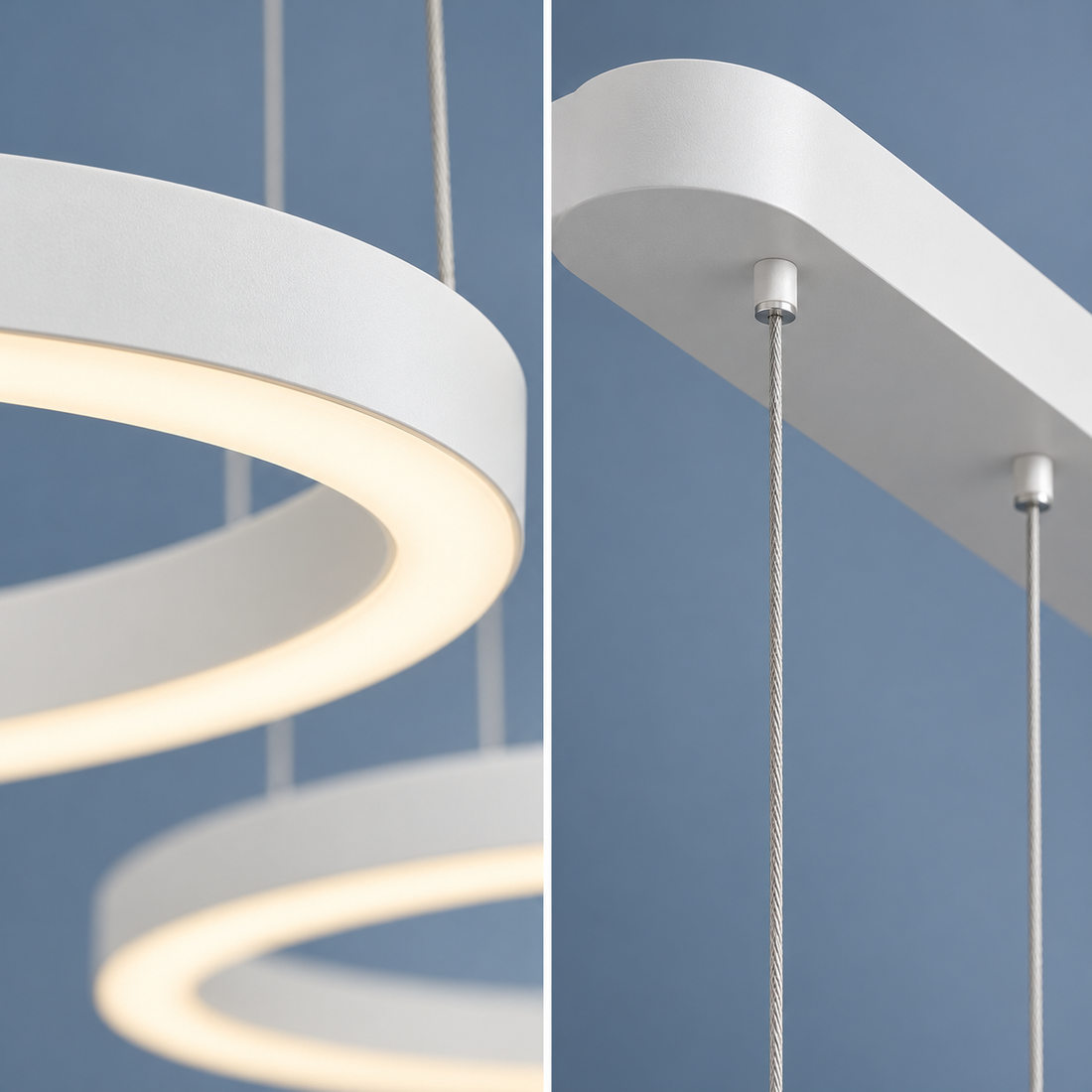LED осветително тяло 150W CASSANDRA Circle бяла 3 сегмента еквивалент 600W