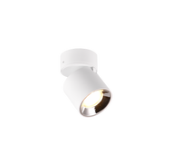 Насочен кръгъл повърхностен спот бял фасунга GU10 Ø8.7x12CM