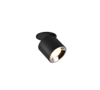 Насочен кръгъл повърхностен спот черен фасунга GU10 Ø8.7x12CM