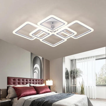 LED осветително тяло 4+2 DIAMOND MAXI Design с дистанционно, еквивалент 600W