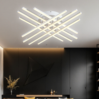 LED осветително тяло 144W X с 8 бели линии, еквивалент 1000W, с дистанционно