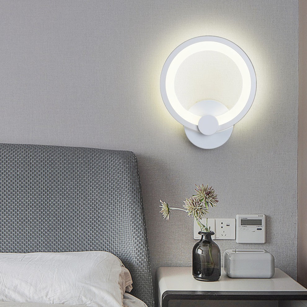 LED аплик 16W ROUND Бял 3 функции Еквивалент 150W