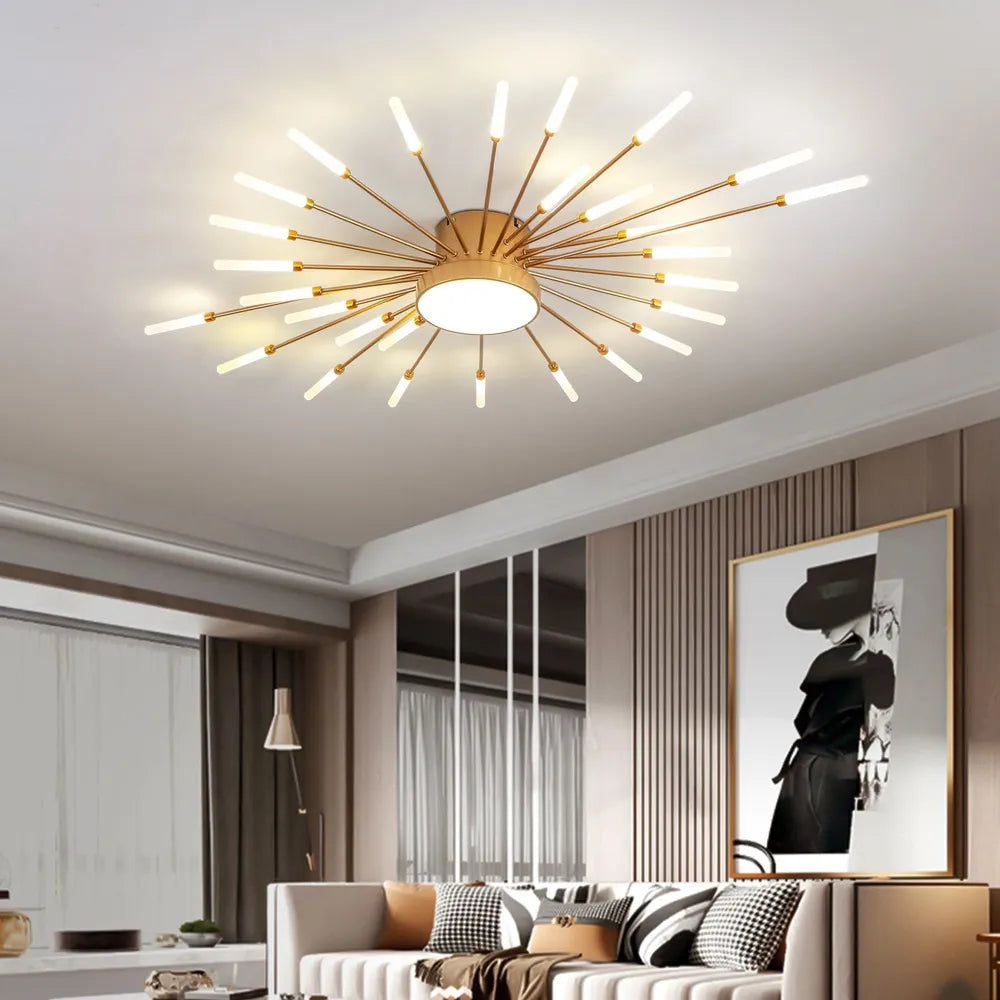 LED осветително тяло American Splendor Gold Еквивалент 800W с дистанционно