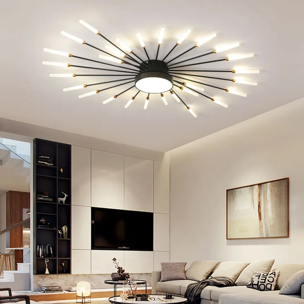 LED осветително тяло American Splendor Black Еквивалент 800W с дистанционно