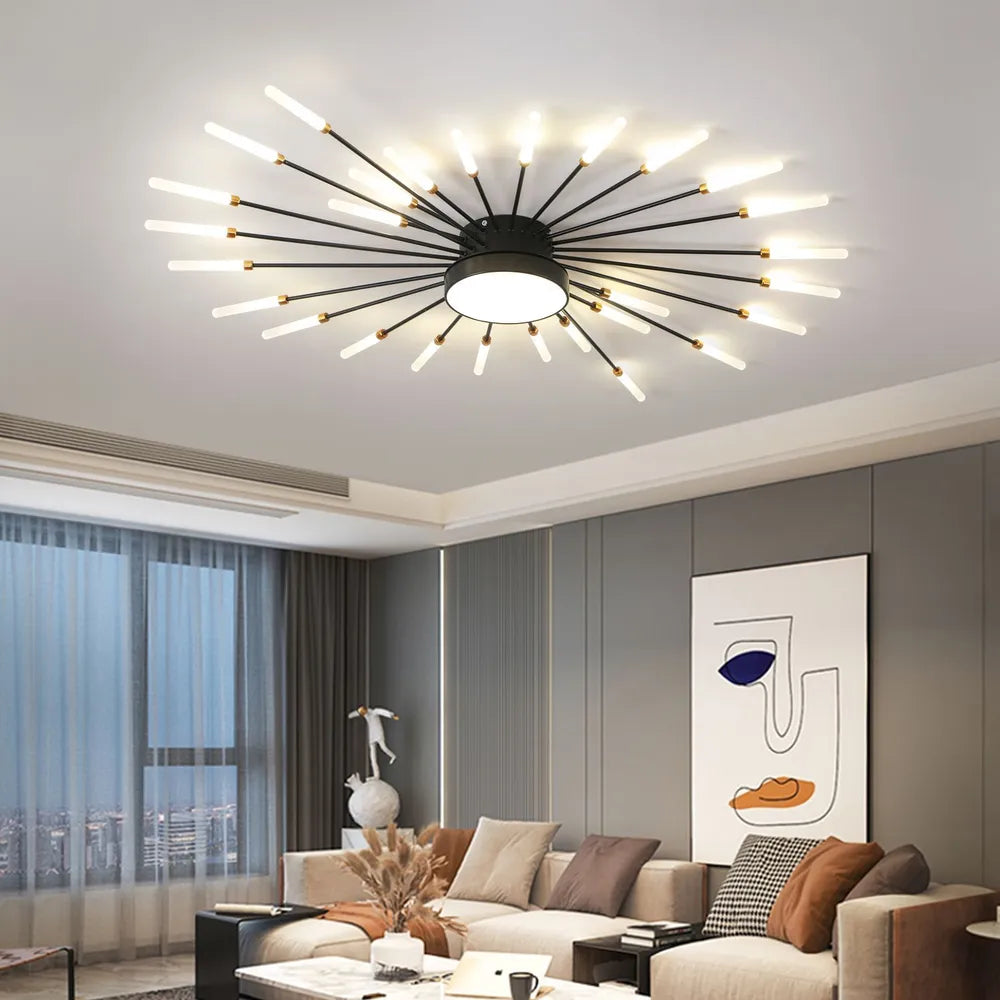 LED осветително тяло American Splendor Black Еквивалент 800W с дистанционно