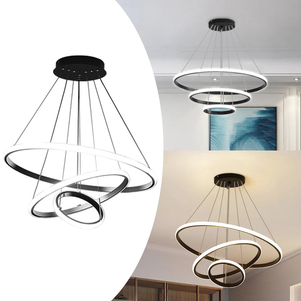 LED осветително тяло MAMBA Black 3 сегмента еквивалент 600W с дистанционно