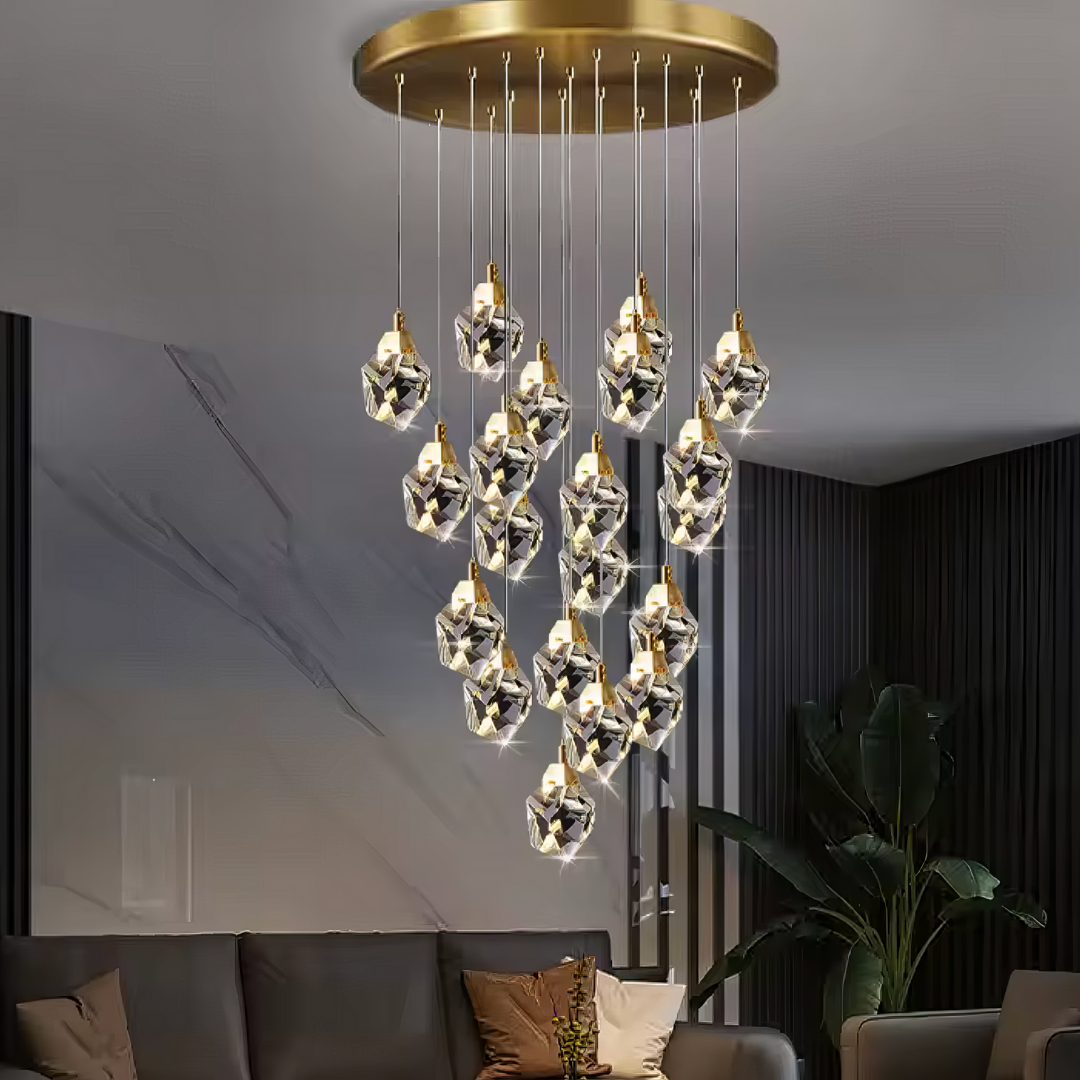 Осветително тяло LED Luxury Crystal Flowing Diamonds