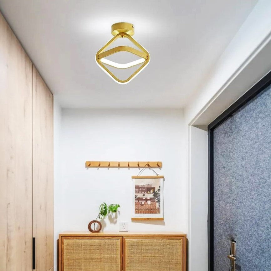 LED осветително тяло INFINITY SQUARE Gold Еквивалент 200W